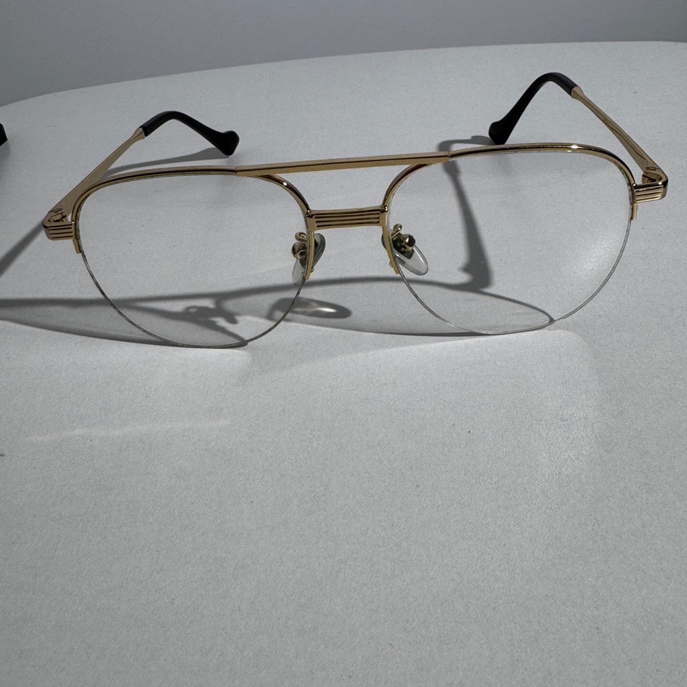 Gold Aviator Display Glasses